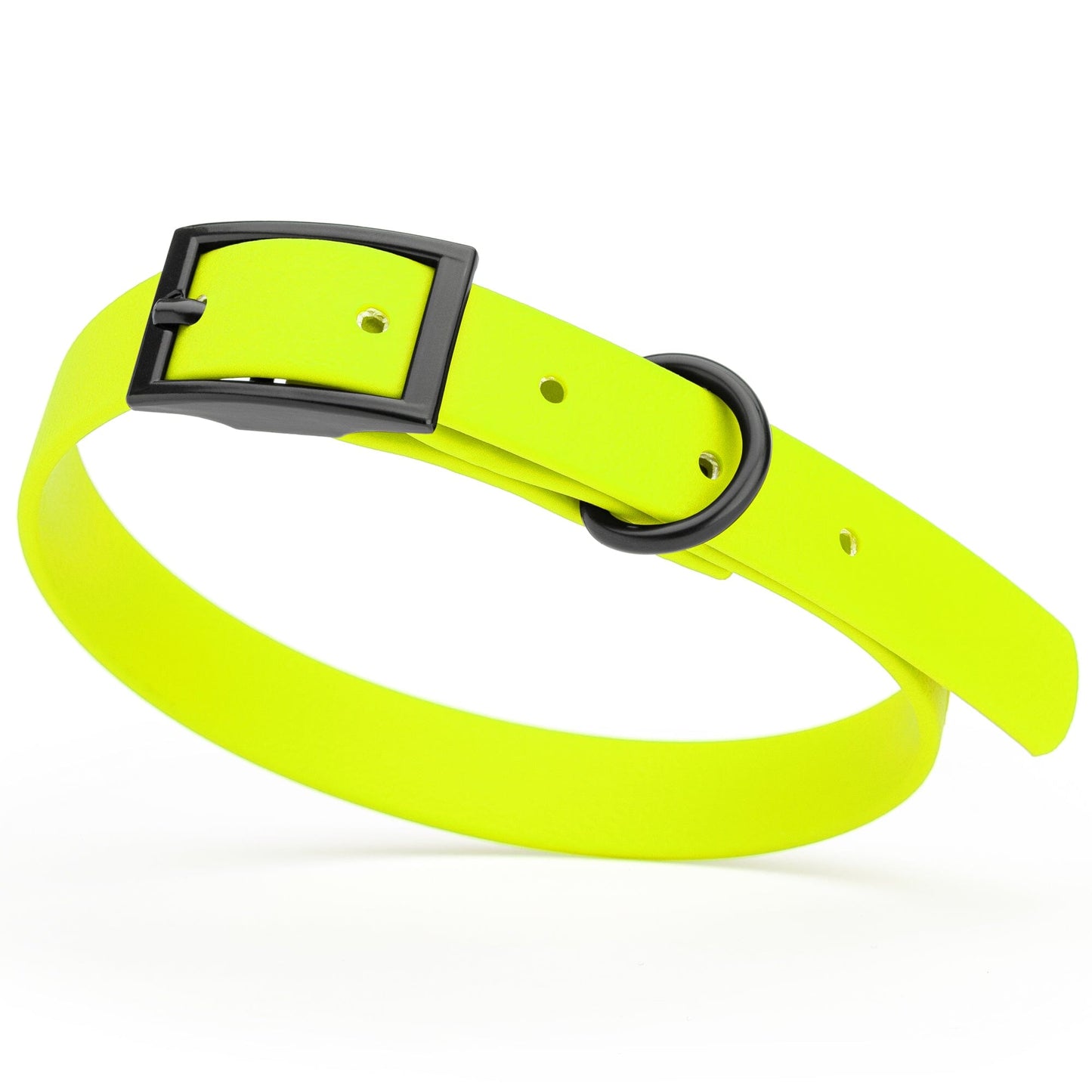 Biothane Waterproof Dog Collar - Small (12 to 15 inches) Safety Yellow L 12"-15" x W 5 8" Dog Collar Dogline
