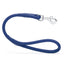 Soft Leather Round Traffic Lead Blue Dog Leashes Dogline