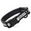 Dogline Biothane Reflective Dog Collar with Quick Release Buckle Black 15"-25" 1" Dog Collar Dogline