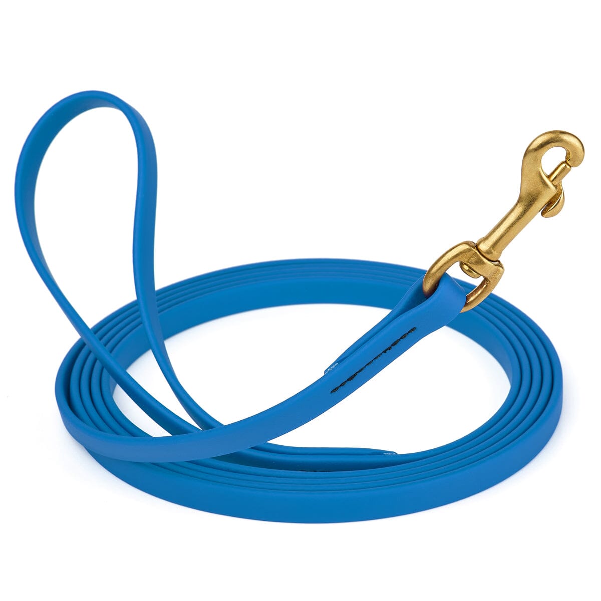Viper Biothane Long Line 20 ft Lead with Brass Hardware Cerulean Blue 1 2" Dog Leashes Dogline