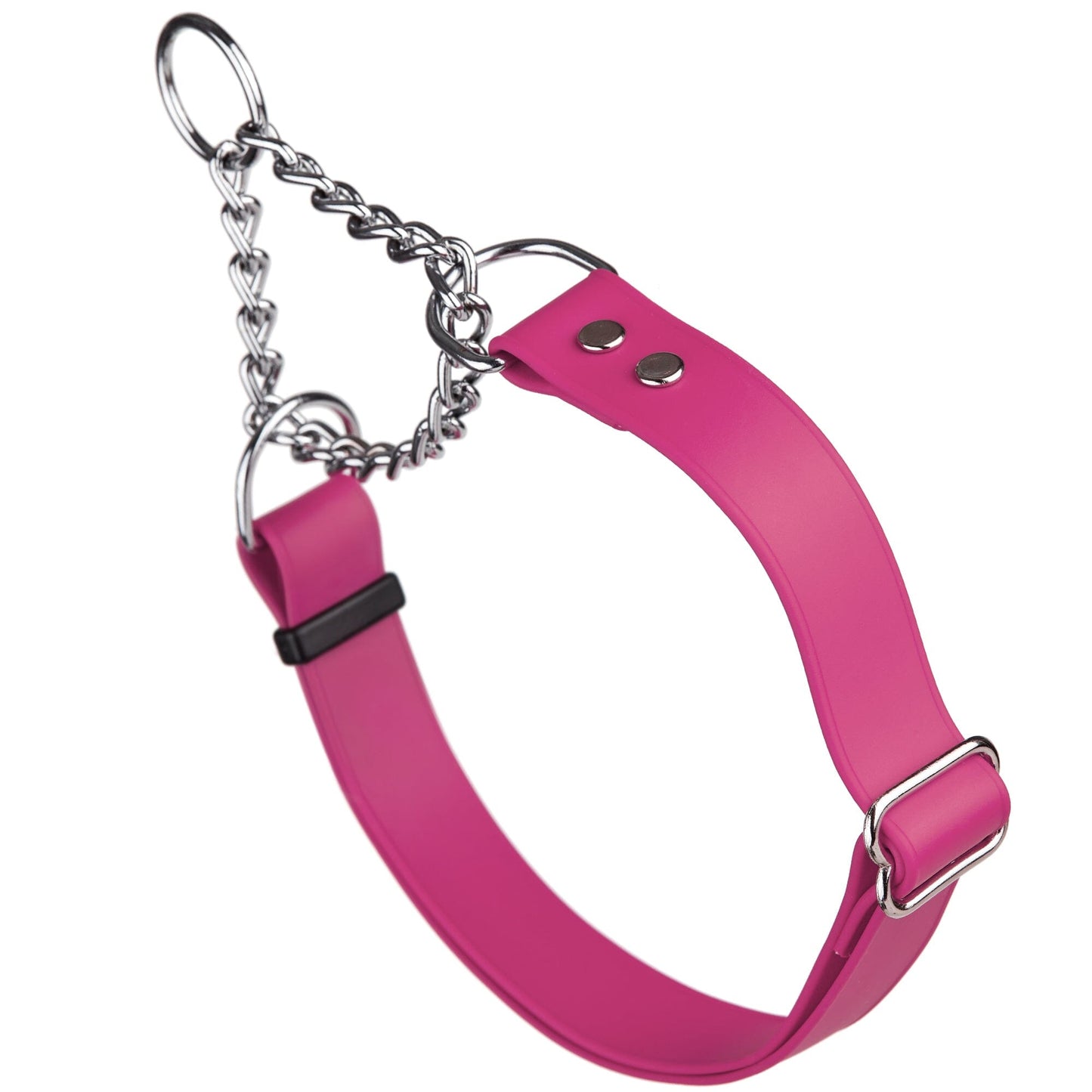 Biothane Adjustable Martingale Collar for Dogs Passionfruit Pink Martingale Dog Collar Dogline