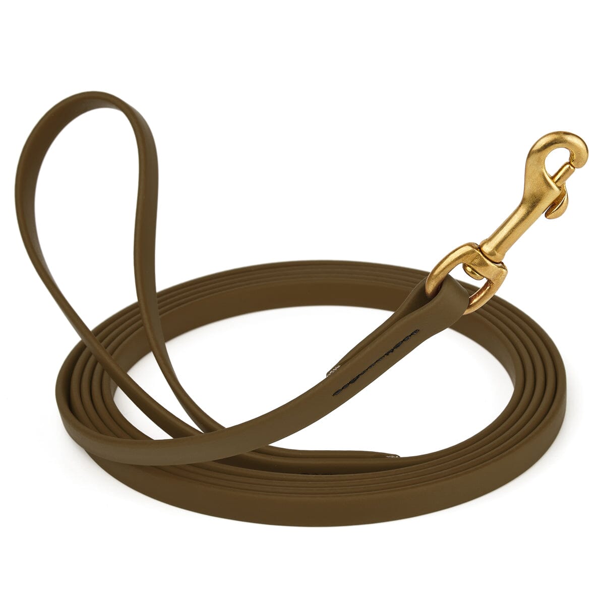 Viper Biothane Long Line 33 ft Lead with Brass Hardware Coyote Brown 1 2" Dog Leashes Dogline