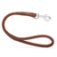 Soft Leather Round Traffic Lead Brown Dog Leashes Dogline
