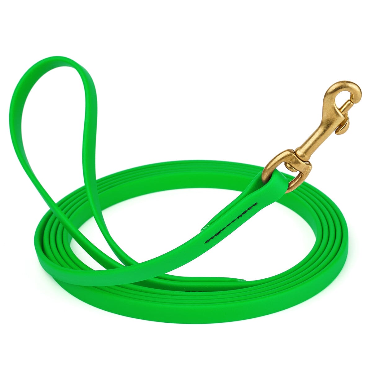 Viper Biothane Long Line 10 ft Lead with Brass Hardware Tropical Green 1 2" Dog Leashes Dogline