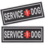 Dogline Service Dog 3D Rubber Patches 2" x 6" - Two Patches Dog Patches Dogline