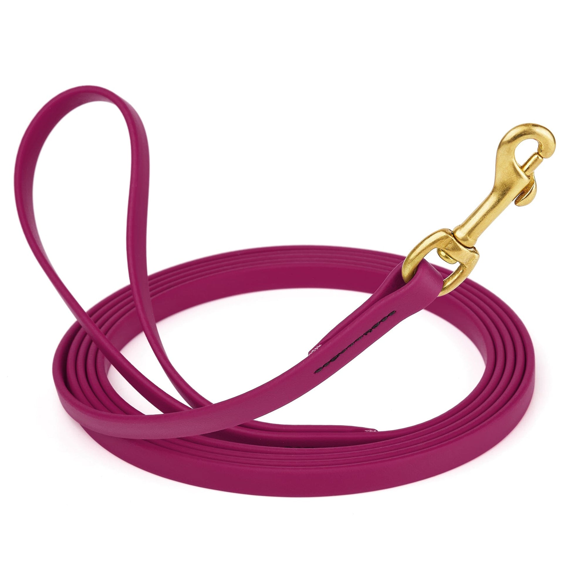 Viper Biothane Long Line 33 ft Lead with Brass Hardware Magenta Pink 1 2" Dog Leashes Dogline