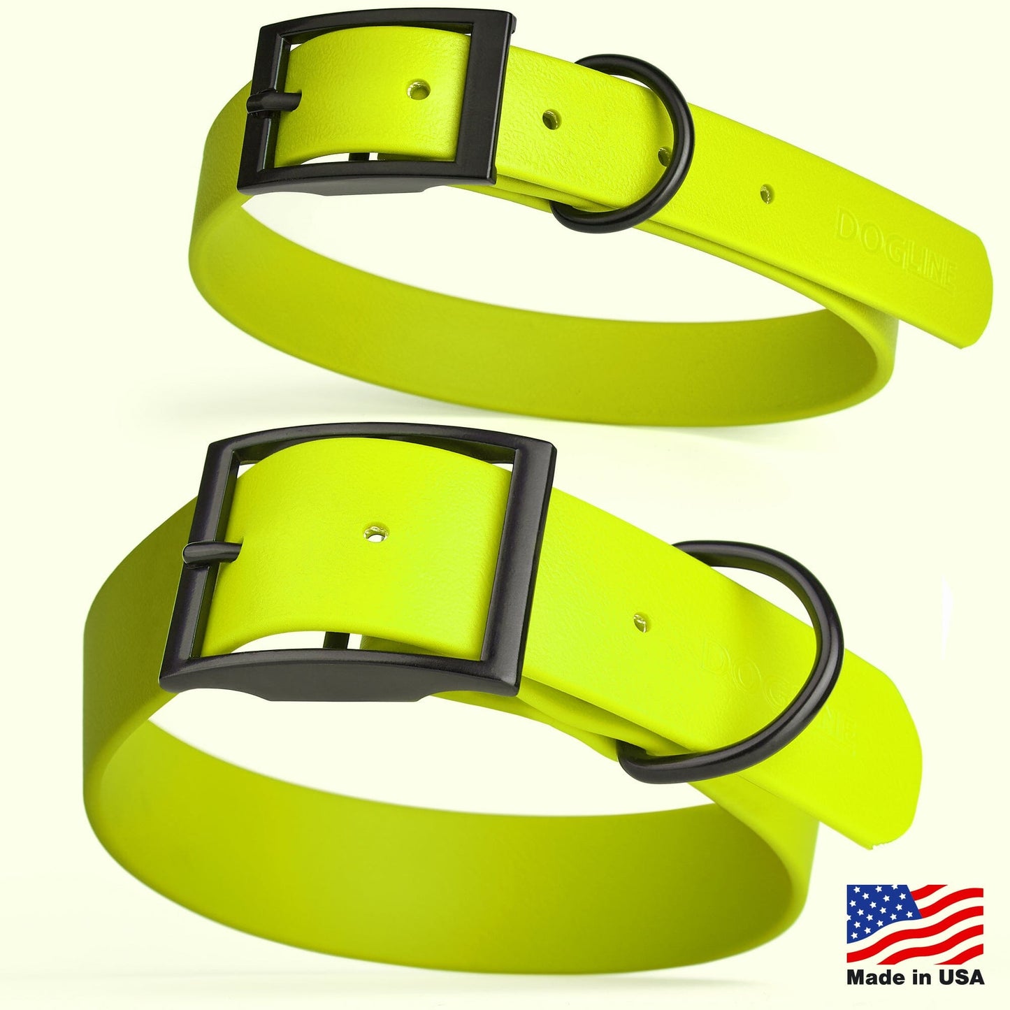Biothane Waterproof Dog Collar - 1.5in Wide - XX-Large (24 to 28 inches) Dog Collar Dogline