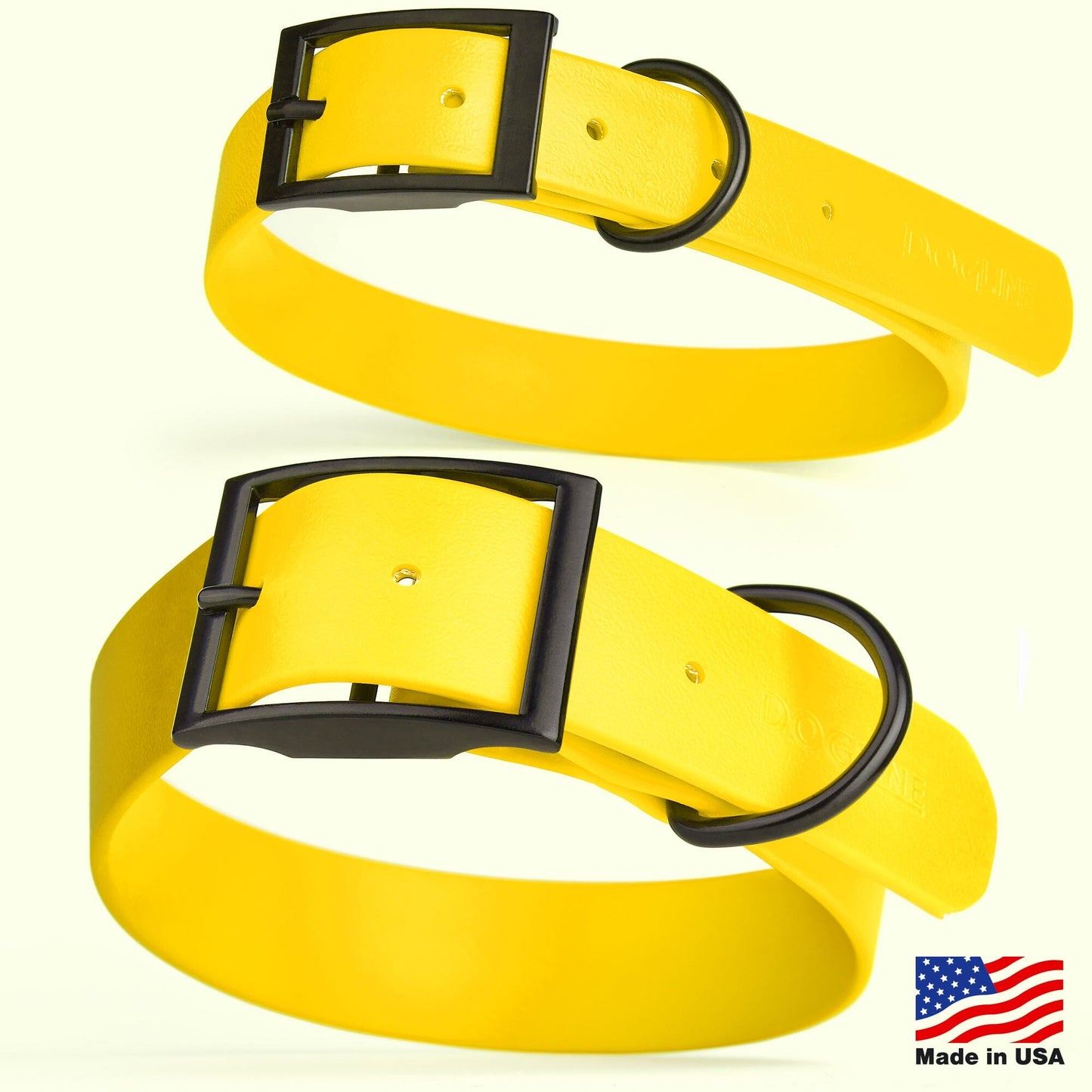 Biothane Waterproof Dog Collar - 1.5in Wide - X-Large (20 to 24 inches) Dog Collar Dogline
