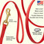 Viper Biothane Long Line 10 ft Lead with Brass Hardware Dog Leashes Dogline