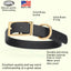 Viper Biothane Waterproof Dog Collar - Brass Hardware - Size L (18" - 22") Dog Collar Dogline