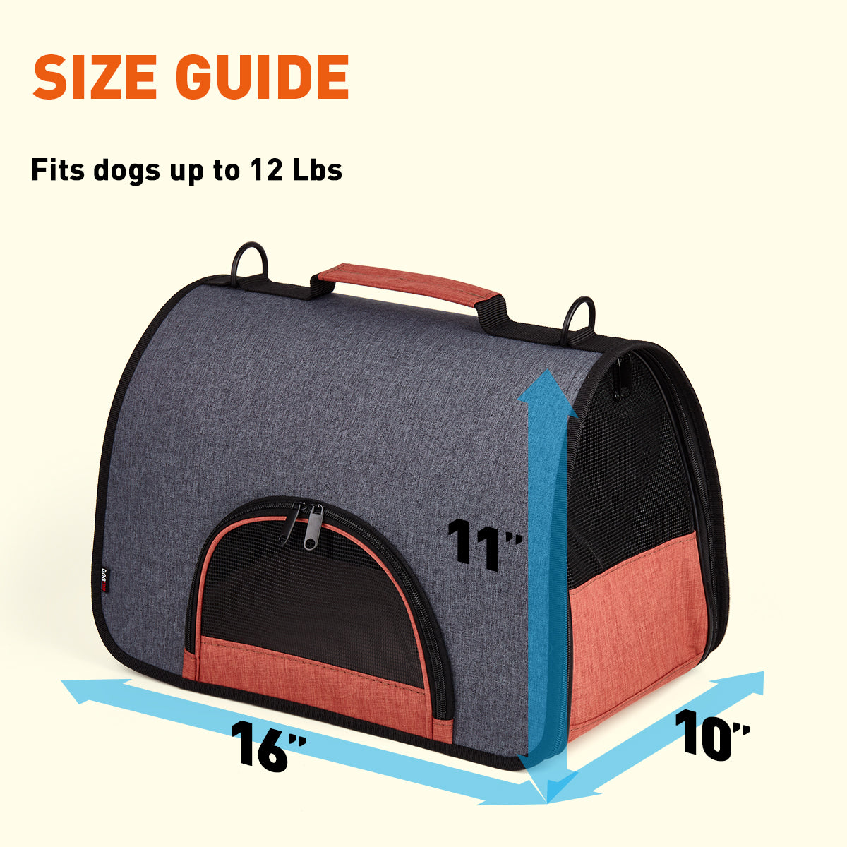 Dual Color Collapsible Pet Carrier Pet Carriers Dogline
