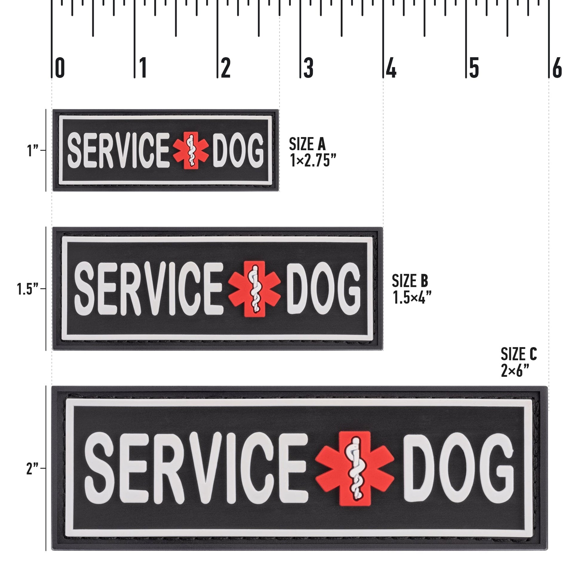 Dogline 3D Rubber Removable Patches for Dog Harness and Vest Dog Patches Dogline
