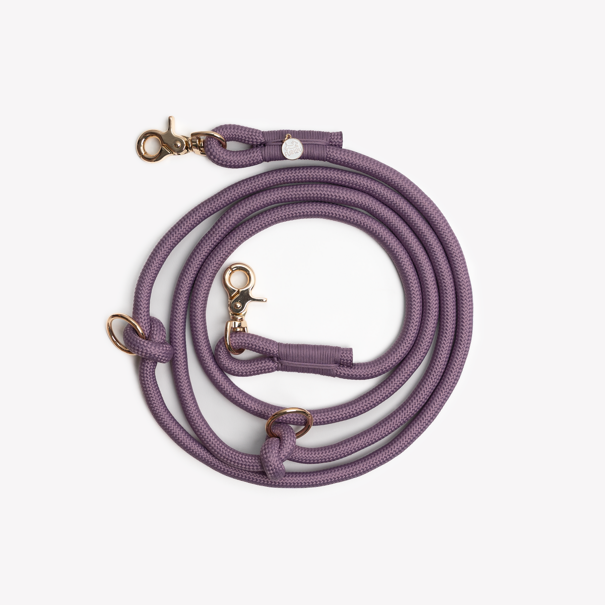 'Lilac' - Hands Free Braided Leash Hands Free Braided Leash FURLOU