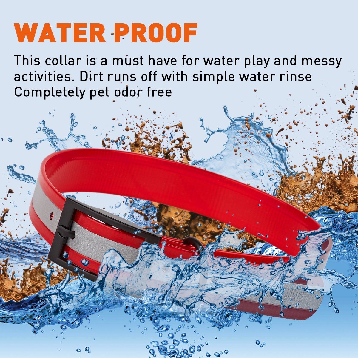 Biothane Translucent Reflective Dog Collar Dog Collar Dogline