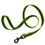 Rubber Infused Nylon Dog Leash Green 6' 3 4" Dog Leashes Dogline