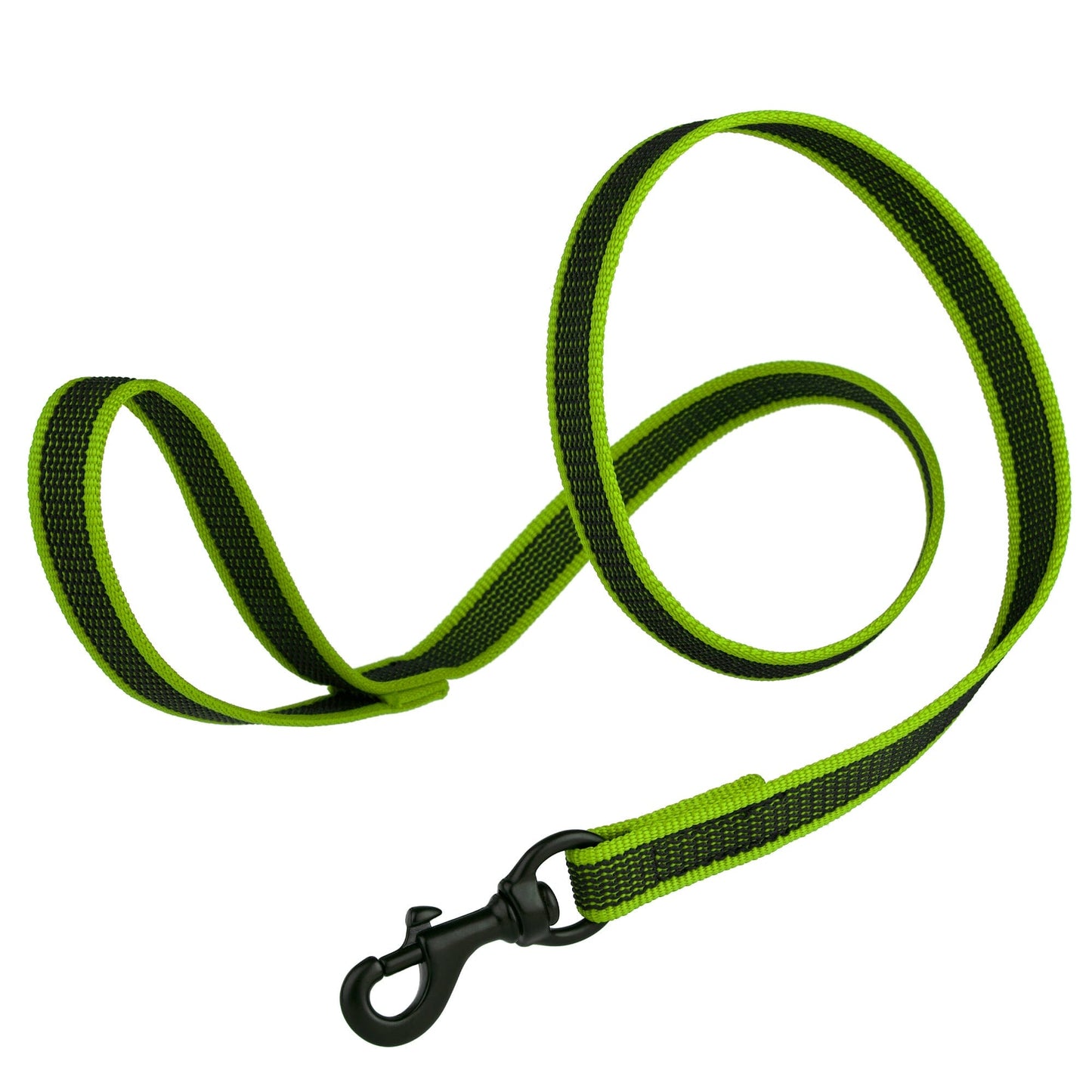 Rubber Infused Nylon Dog Leash Green 6' 3 4" Dog Leashes Dogline
