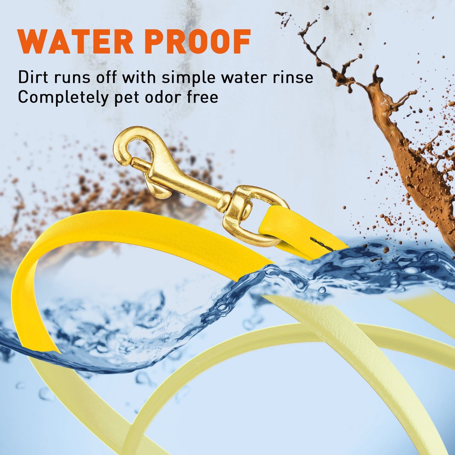 Viper Biothane Long Line 10 ft Lead with Brass Hardware Dog Leashes Dogline