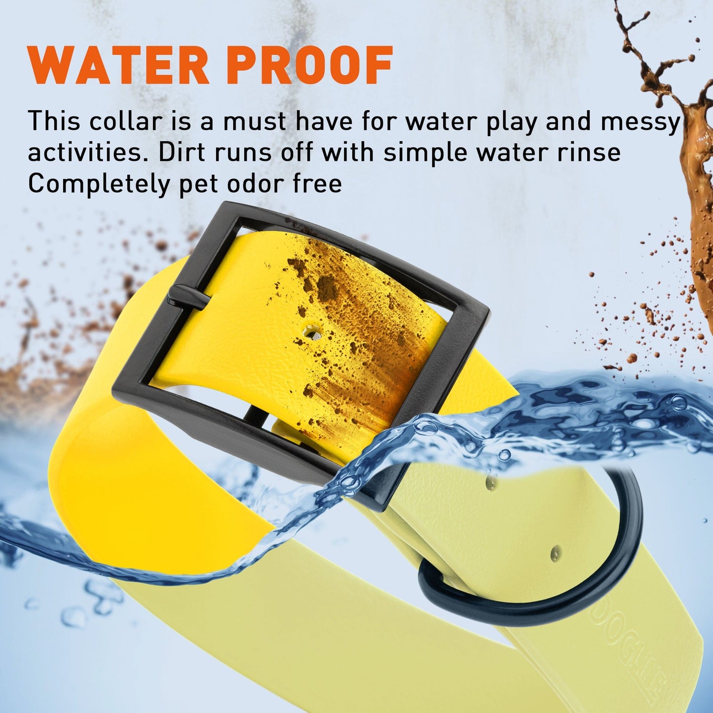 Biothane Waterproof Dog Collar - 1.5in Wide - XX-Large (24 to 28 inches) Dog Collar Dogline