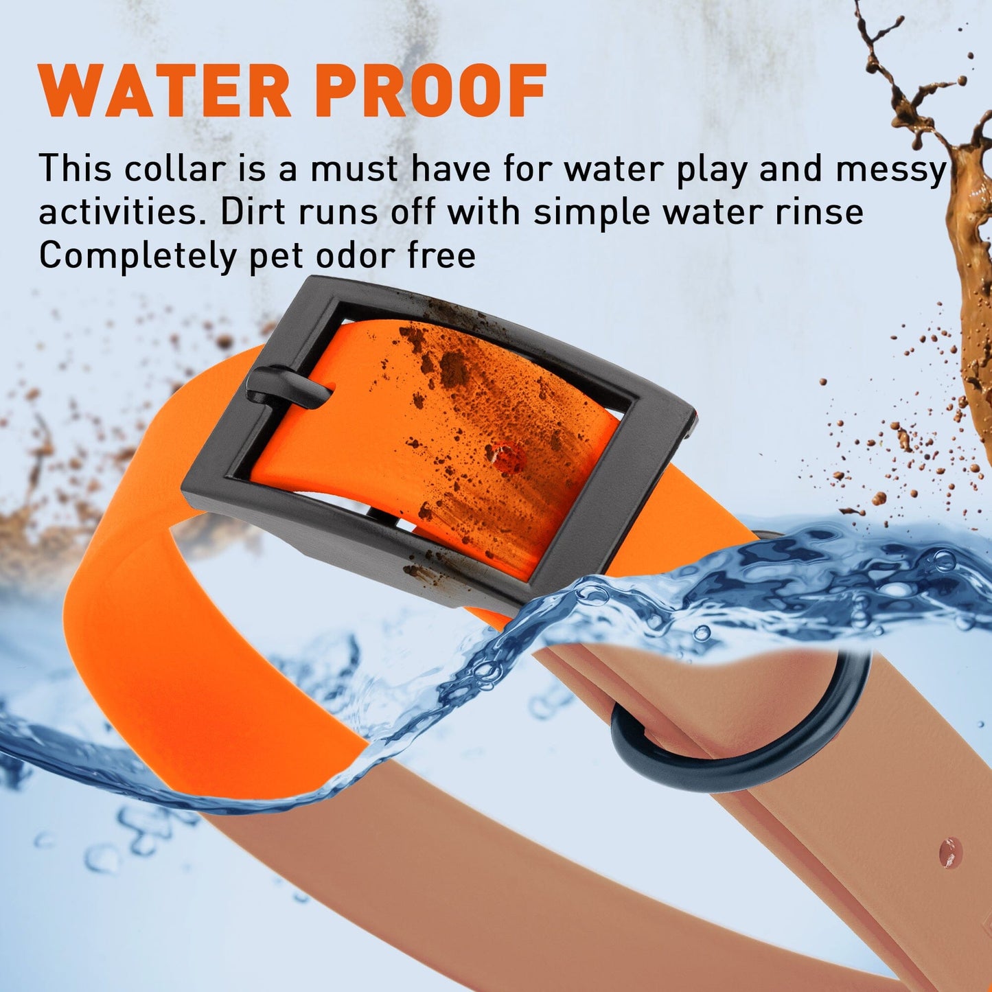 Biothane Waterproof Dog Collar - X-Large (22 to 25 inches) Dog Collar Dogline