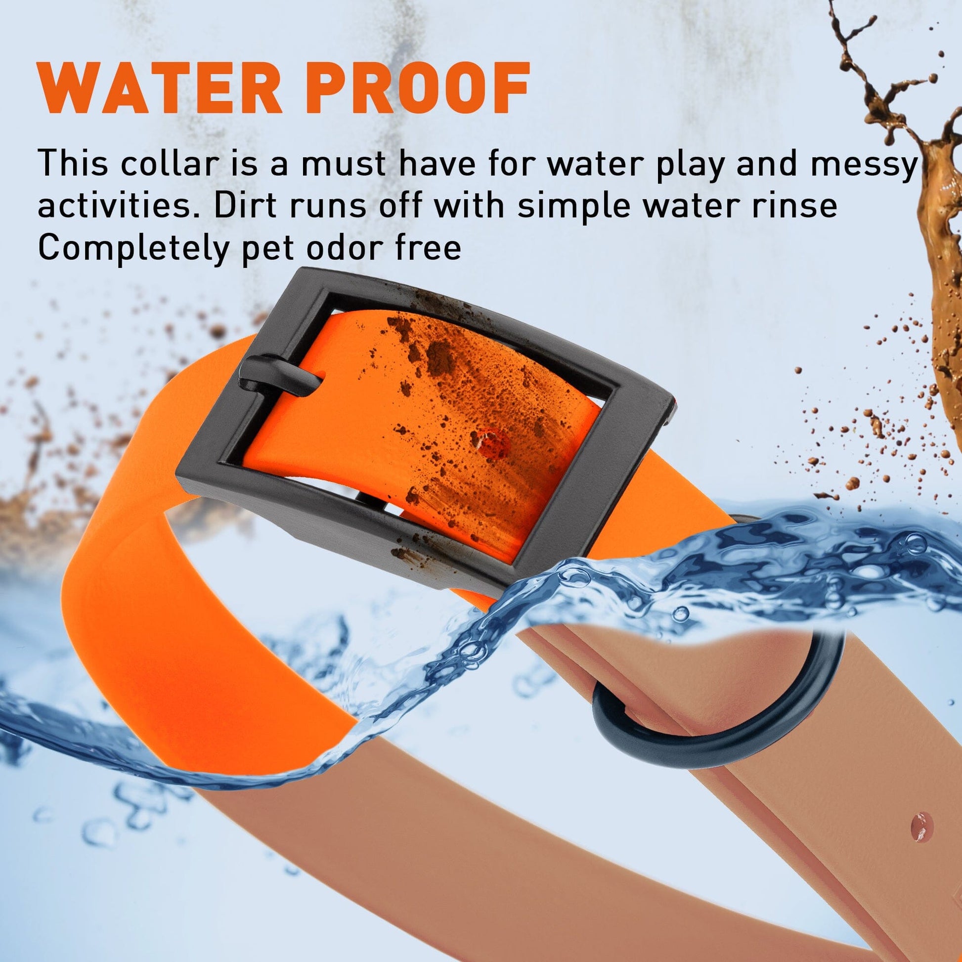 Biothane Waterproof Dog Collar - X-Large (22 to 25 inches) Dog Collar Dogline