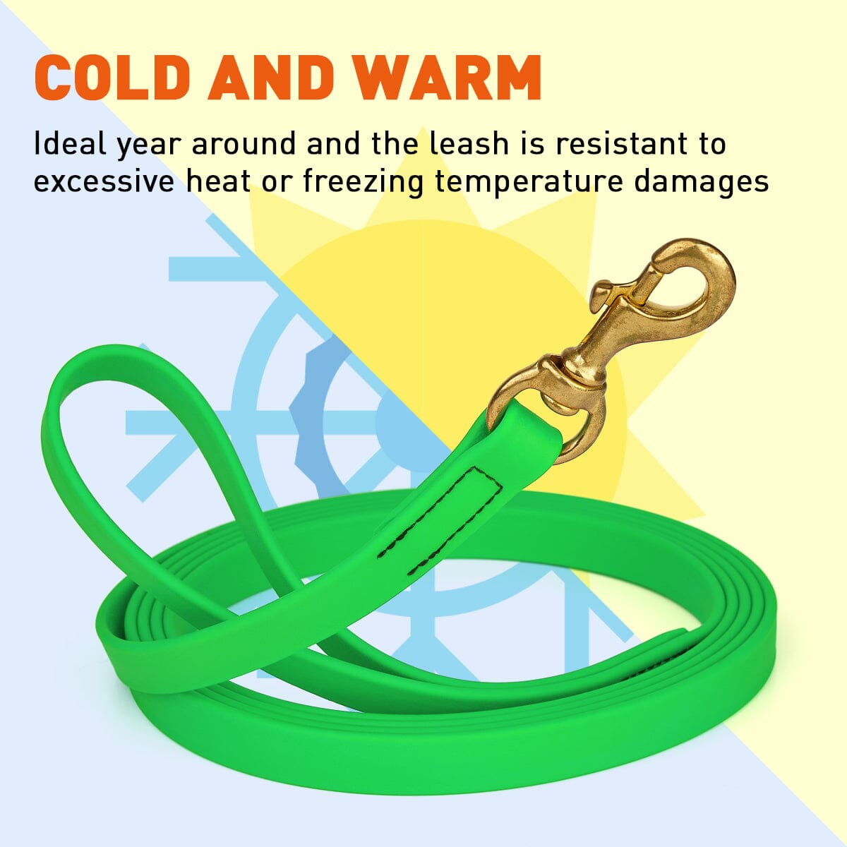 Viper Biothane Long Line 33 ft Lead with Brass Hardware Dog Leashes Dogline