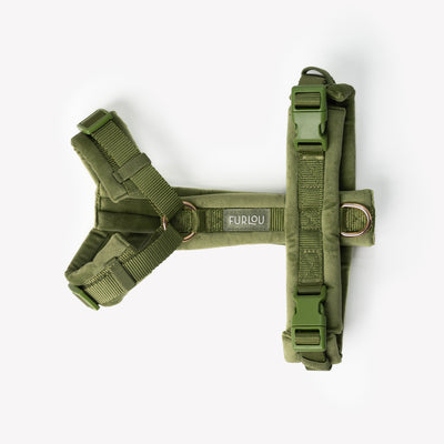 Green - Velvet Dog Harness Velvet Harness FURLOU
