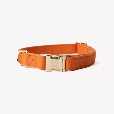 'Terracotta' - Canvas Dog Collar Canvas Collar FURLOU