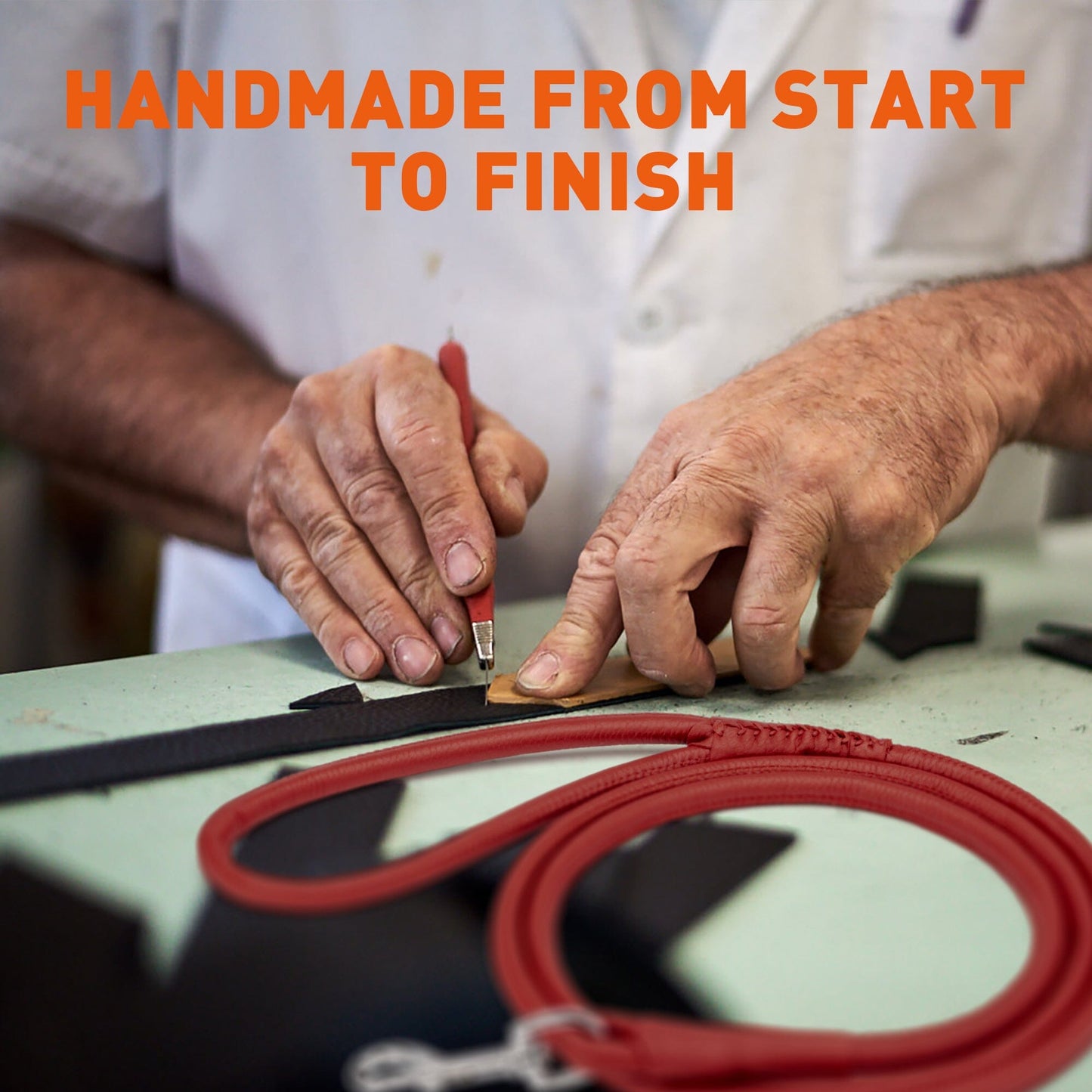 Soft Leather Round Dog Lead Dog Leashes Dogline