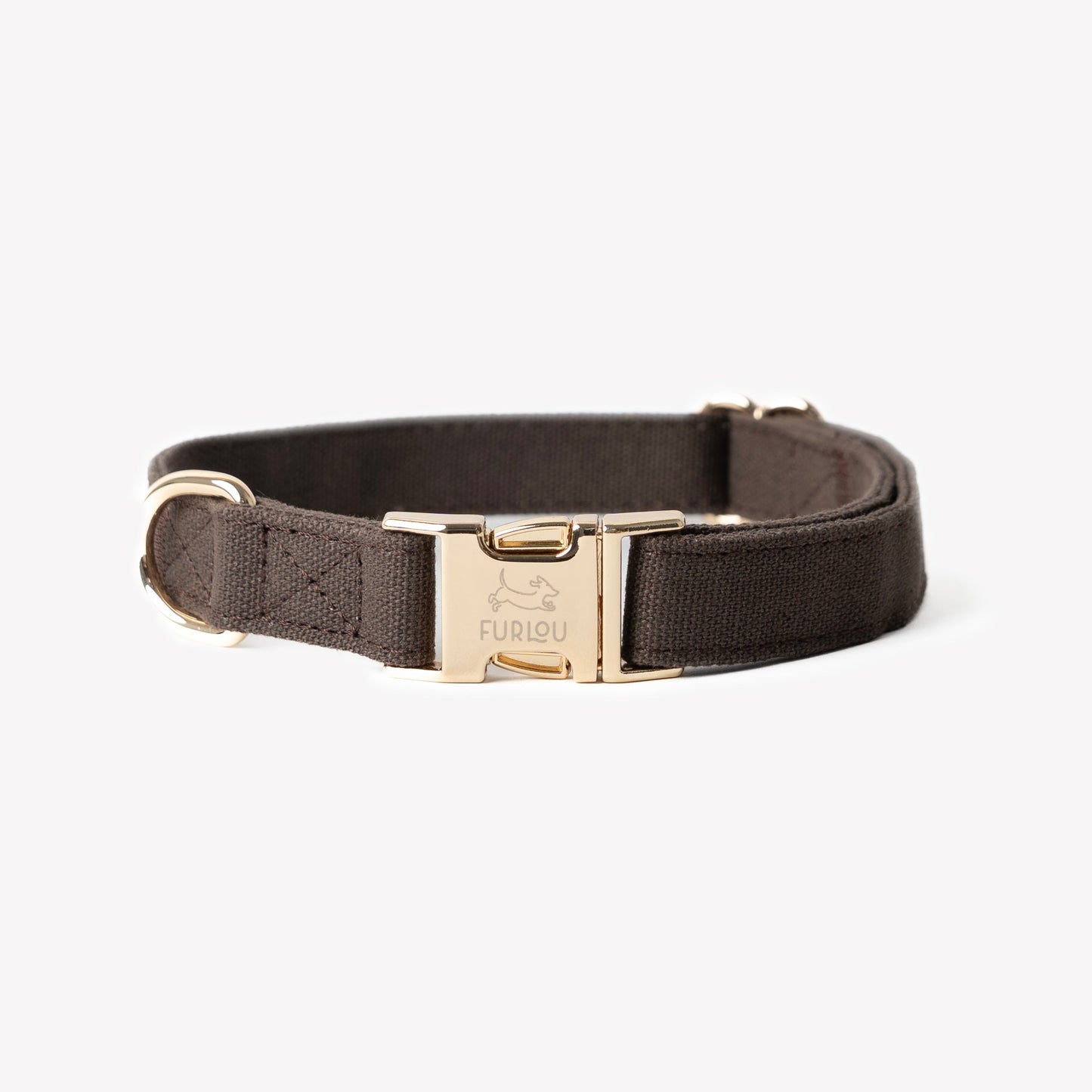 'Brown' - Canvas Dog Collar Canvas Collar FURLOU