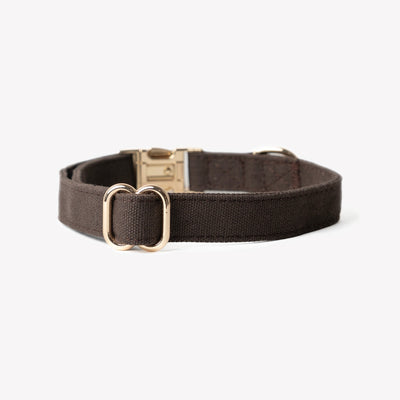 'Brown' - Canvas Dog Collar Canvas Collar FURLOU