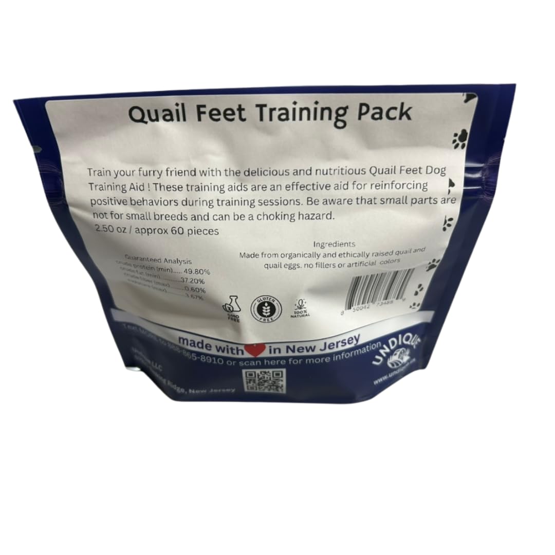Quail Feet Training Pack Dog Treats Quailz.com by Undique LLC