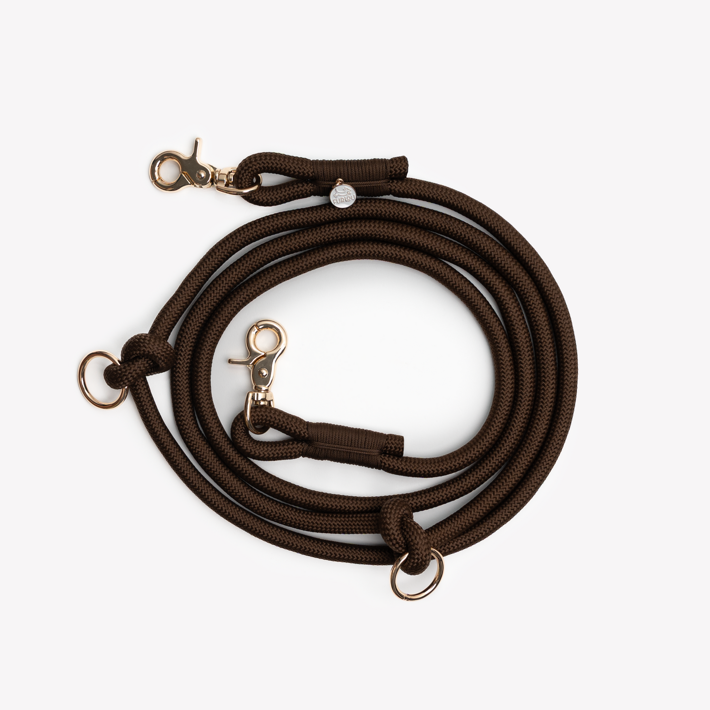 'Brown' - Hands Free Braided Leash Hands Free Braided Leash FURLOU