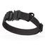 Waterproof Dog Collar with Metal Stab-Lock Buckle Black Dog Collar Dogline