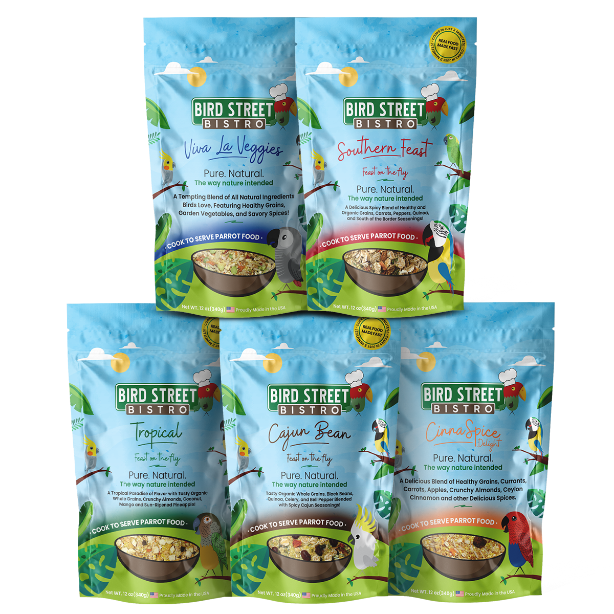 Parrot Food Sample Pack Parrot Food Bird Street Bistro
