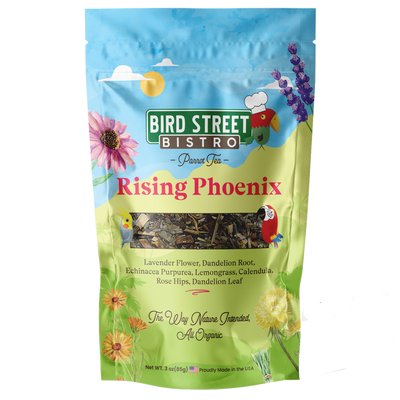 Rising Phoenix Parrot Tea Parrot Tea Bird Street Bistro