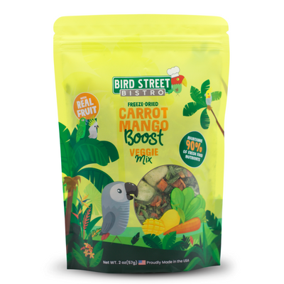 Carrot Mango Boost - Parrot Veggies Mix Parrot Food Bird Street Bistro
