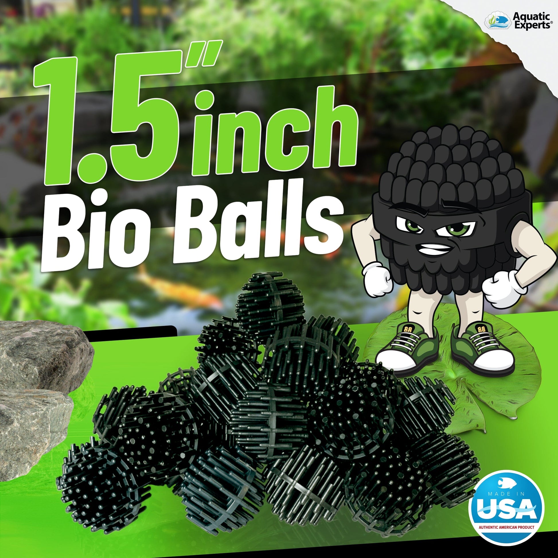 Pond Bundle -Carbon Filter 18"x 36" + BioBall 300 count with Mesh Bag + Cream Pond 18"x36" Bundle Bundles Aquatic Experts