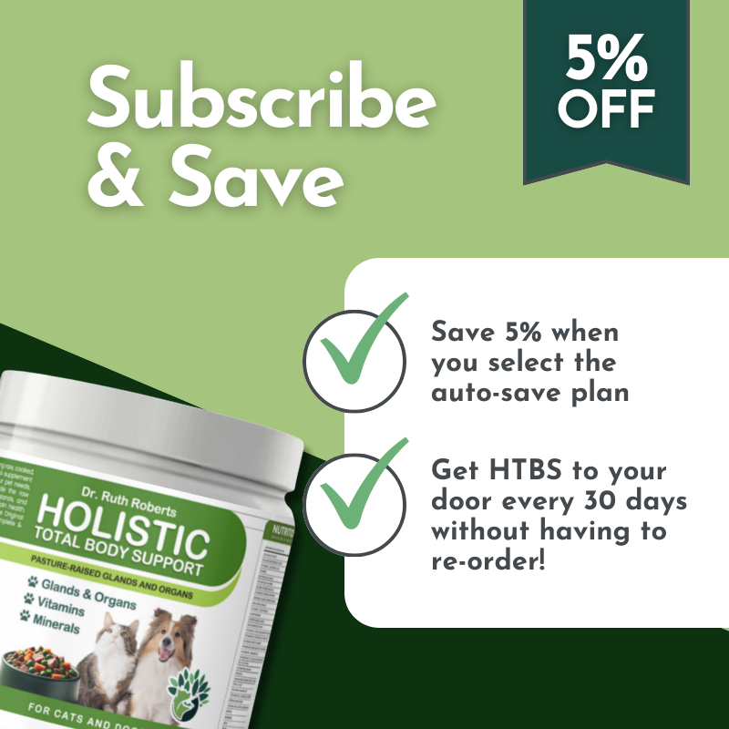 Holistic Total Body Support – Multivitamin & Glandular Support for Dogs and Cats Vitamins & Supplements Dr. Ruth Roberts