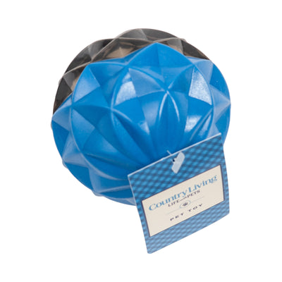 Country Living Geometric Textured Ball Dog Chew Toy, Interactive Rubber Toy for Mental Stimulation – Large Chew Toys American Pet Supplies