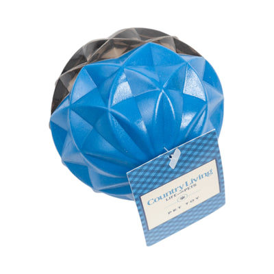 Country Living Geometric Textured Ball Dog Chew Toy, Interactive Rubber Toy for Mental Stimulation – Large Chew Toys American Pet Supplies