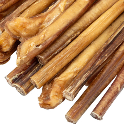 All-Natural Beef Bully Stick Dog Treats, Single Ingredient Dog Chews – 12-Inch Jumbo (25/case) Dog Treats American Pet Supplies