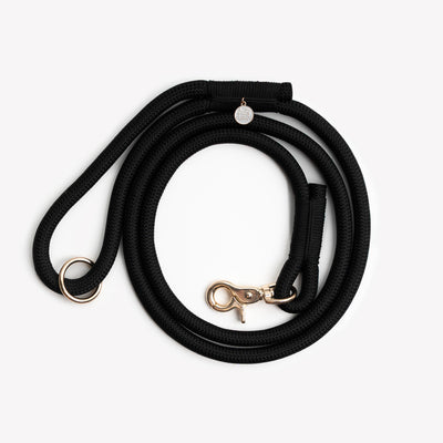 'Black' - Braided Rope Leash Regular Braided Leash FURLOU