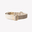 'Sand' - Velvet Dog Collar Velvet Collar FURLOU