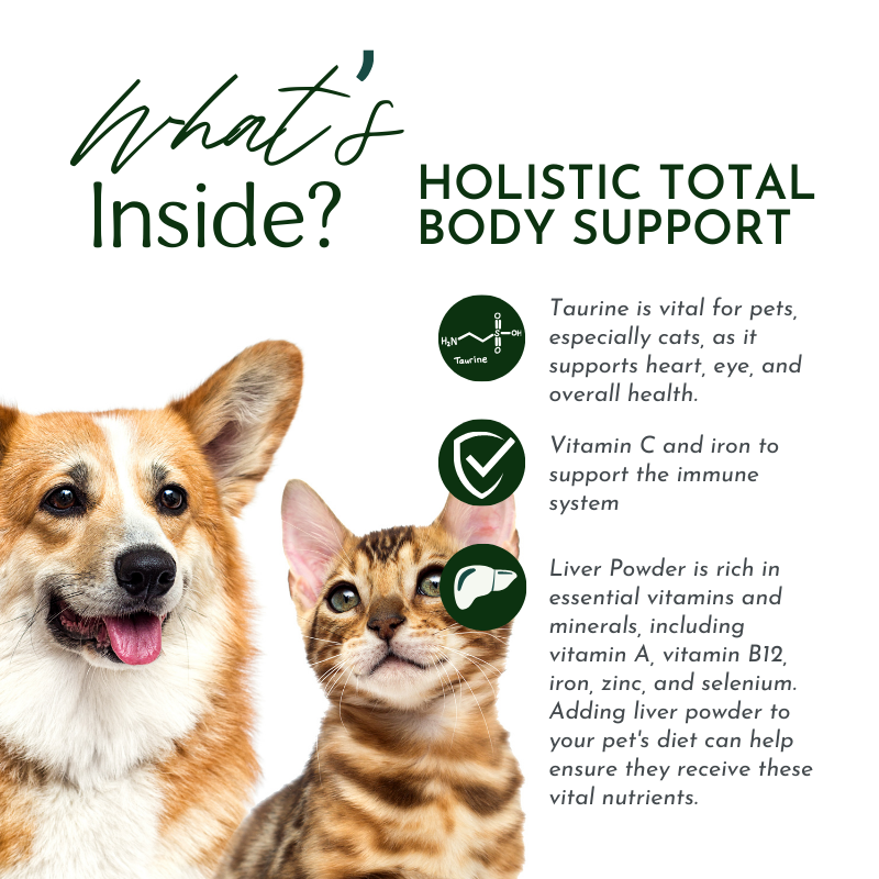 Holistic Total Body Support – Multivitamin & Glandular Support for Dogs and Cats Vitamins & Supplements Dr. Ruth Roberts