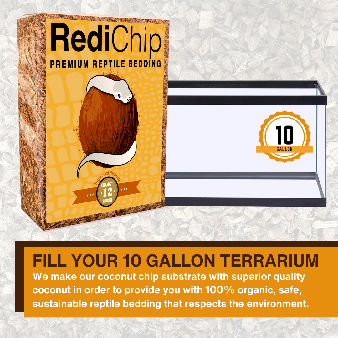 RediChip Premium Medium Sized Coconut Chips; Ready to Use Substrate ReptiChip LLC