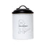 Country Living Set of 3 Pet Treat Storage Canisters – Black & White Containers American Pet Supplies