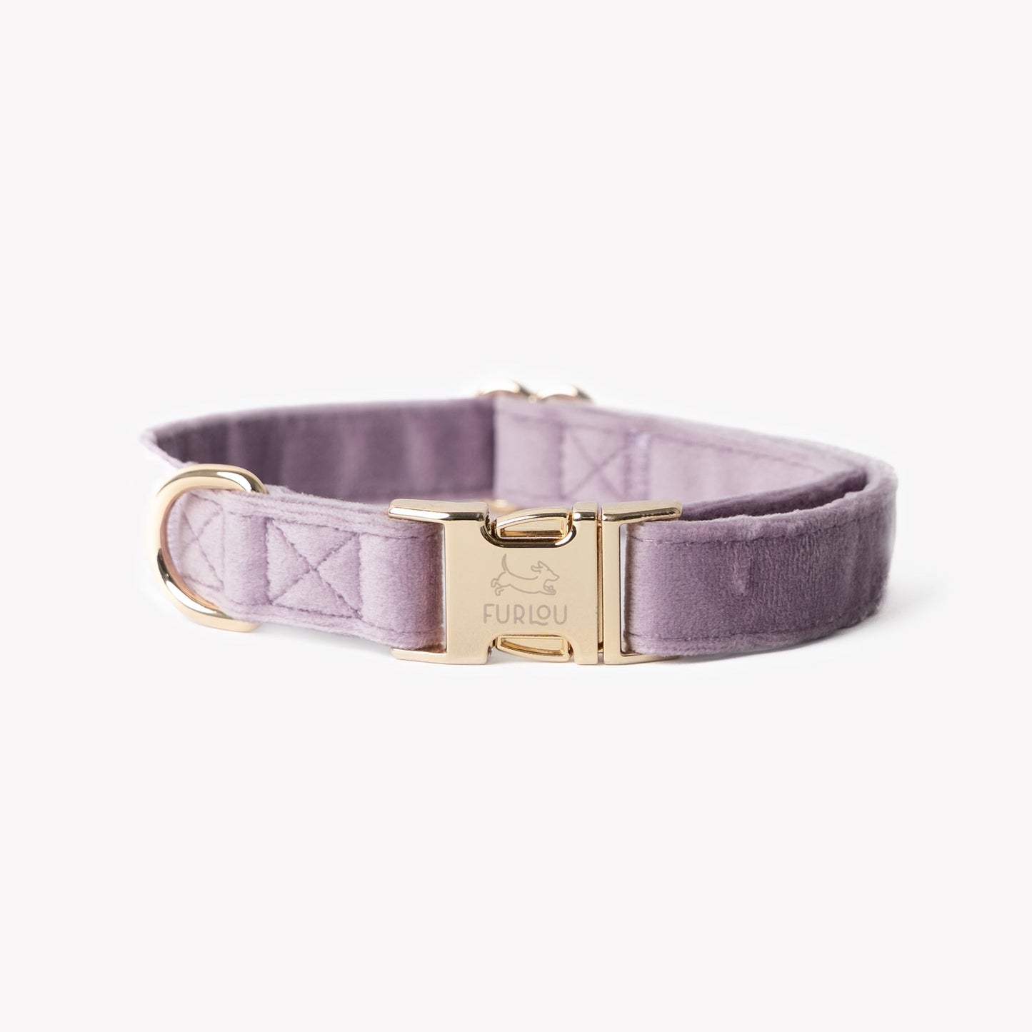 'Lilac' - Velvet Dog Collar Velvet Collar FURLOU