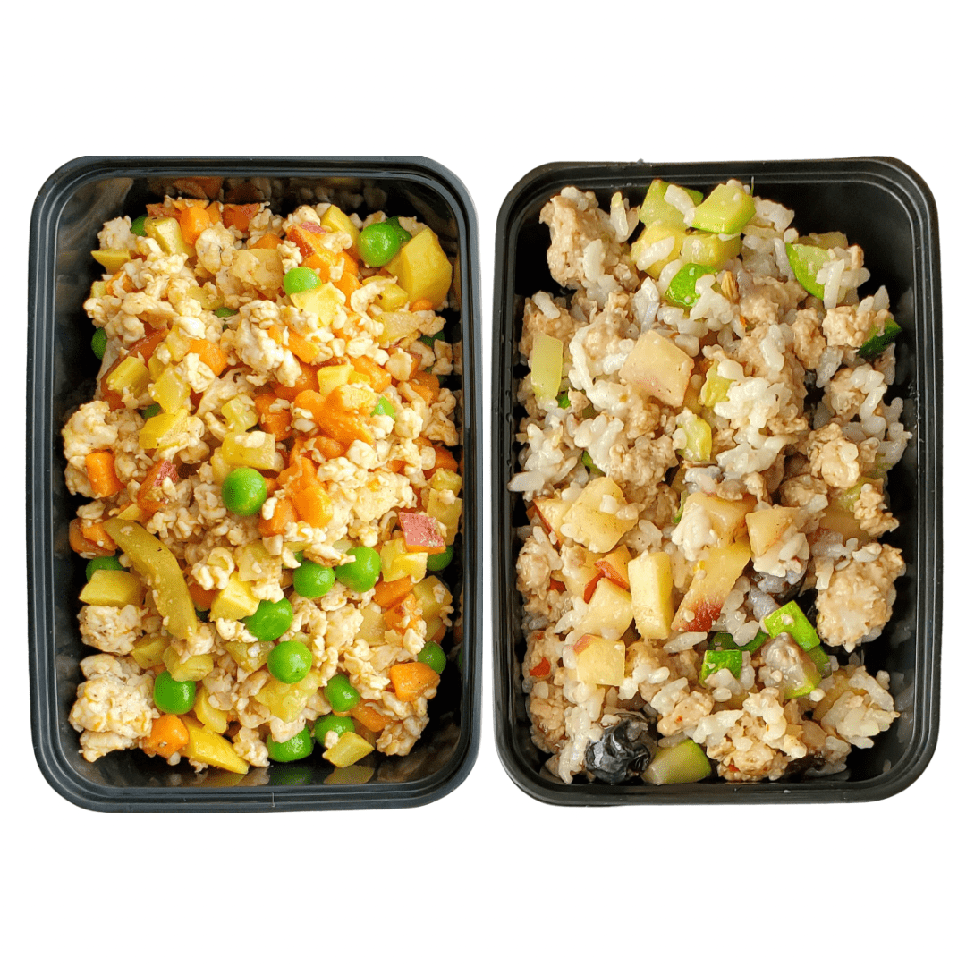 Chicken and Turkey Combo - case includes 24, 8oz meals Dog Food Din Din 4 Dogs
