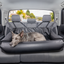 PupProtector™ Faux Leather Memory Foam Dog Car Bed - Black Travel Paw.com
