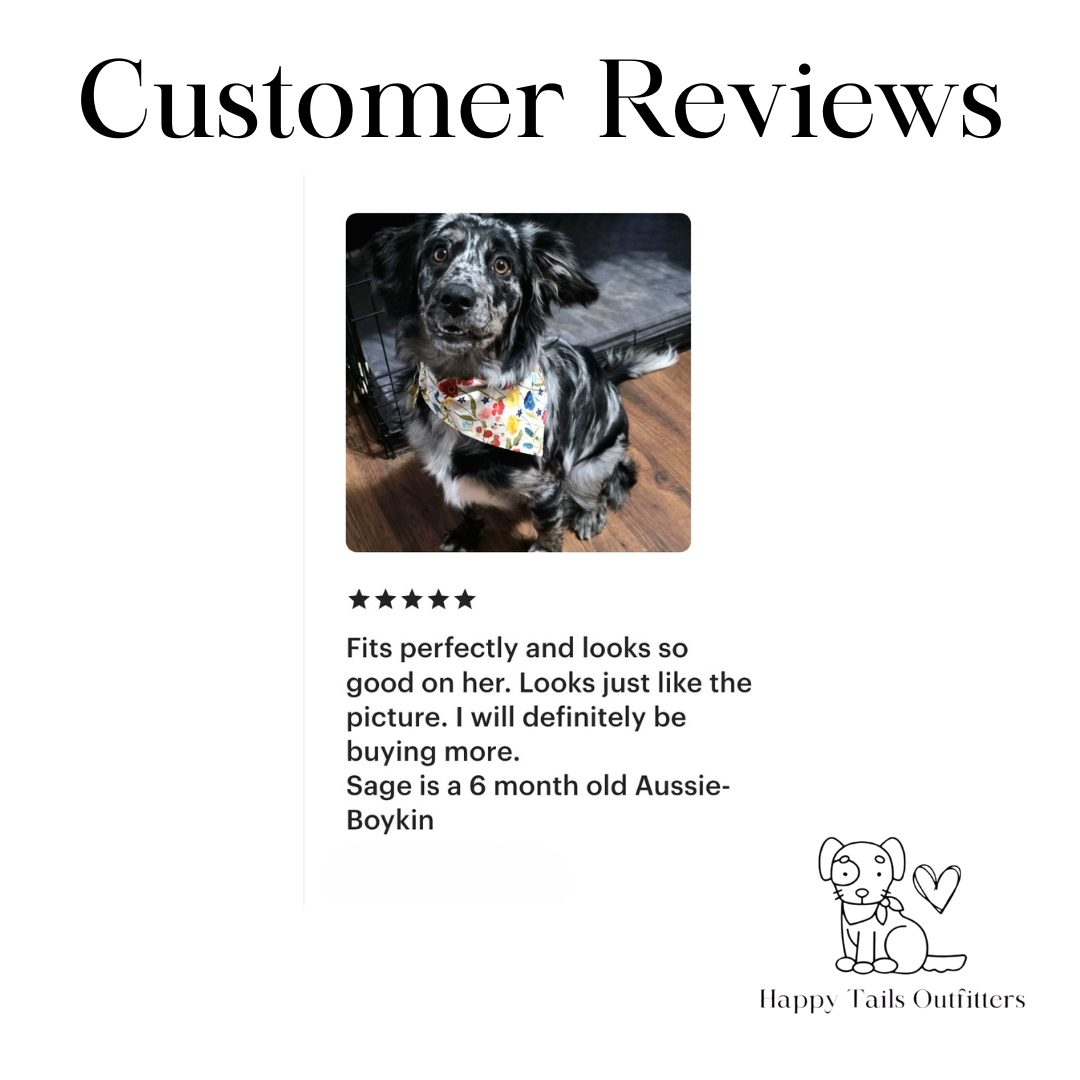 Spring Flowers Dog Bandana New Arrivals Dog Bandana Happy Tails Outfitters